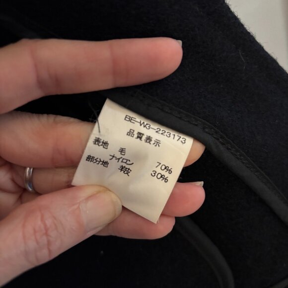 Men's Vaporize by James Iha Wool Blend / Leather Detailed Jacket, Medium, Black - Picture 11 of 12